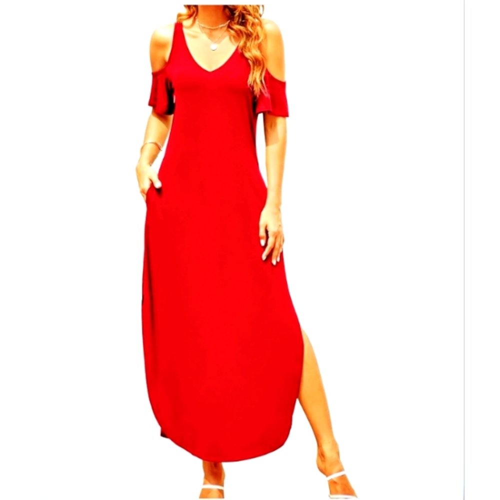 Vibrant Pink Maxi Dress